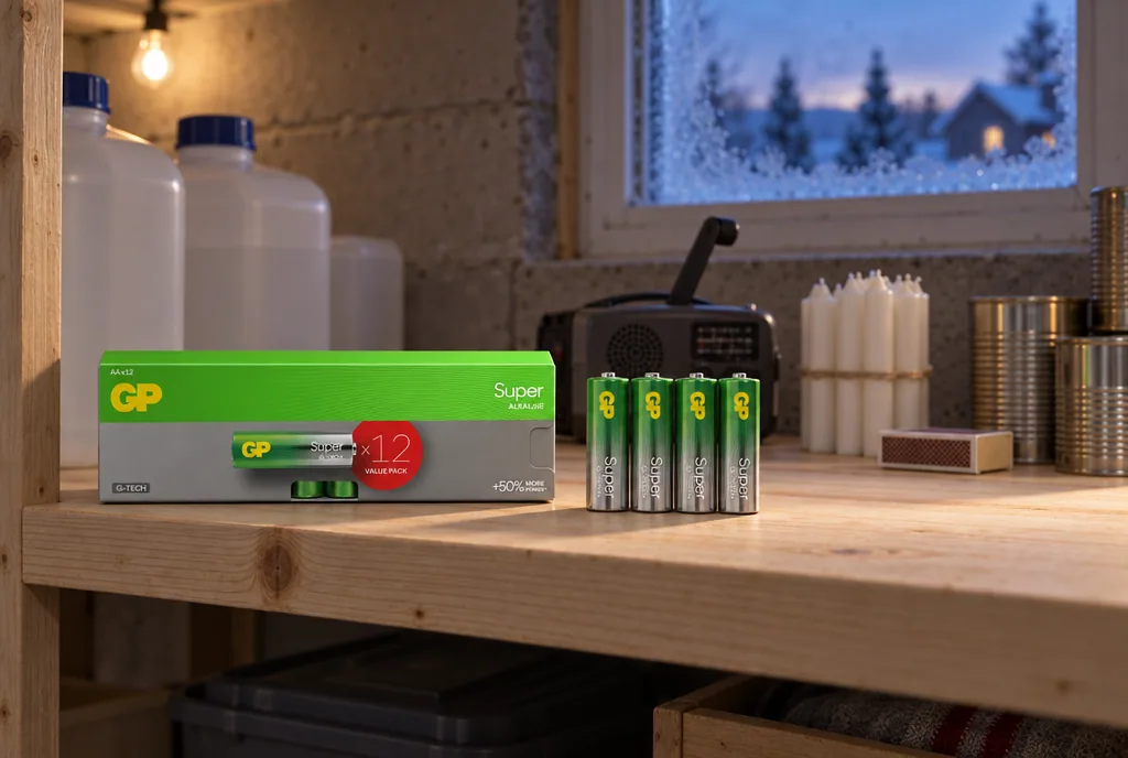 testx.se testar GP Super Alkaline AA 12-pack: bästa billiga i vardagsmiljö