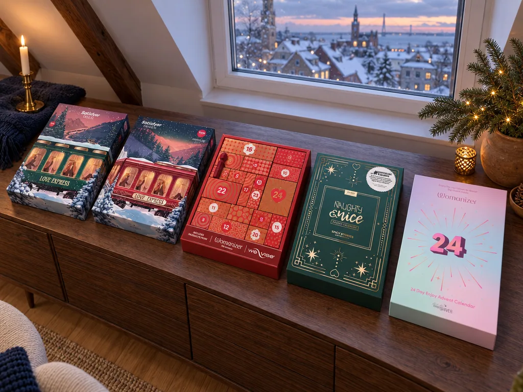 Olika sorters adventskalender sexleksaker: de fem testade modellerna sida vid sida
