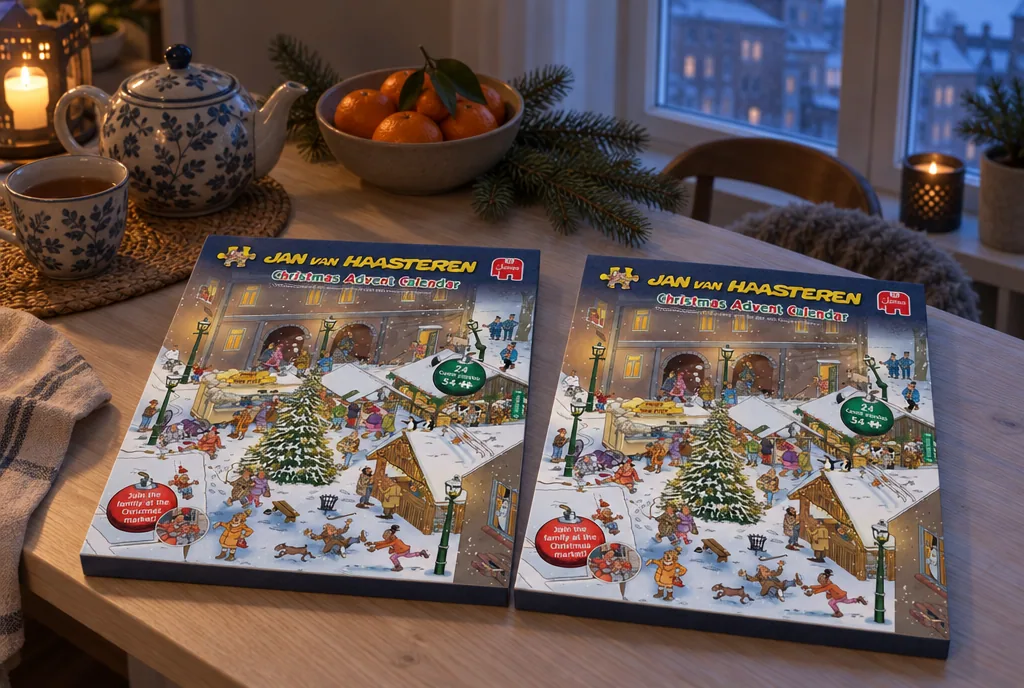 testx.se testar Jan Van Haasteren Advent Calendar 2026: bästa pusselkalendern i vardagsmiljö
