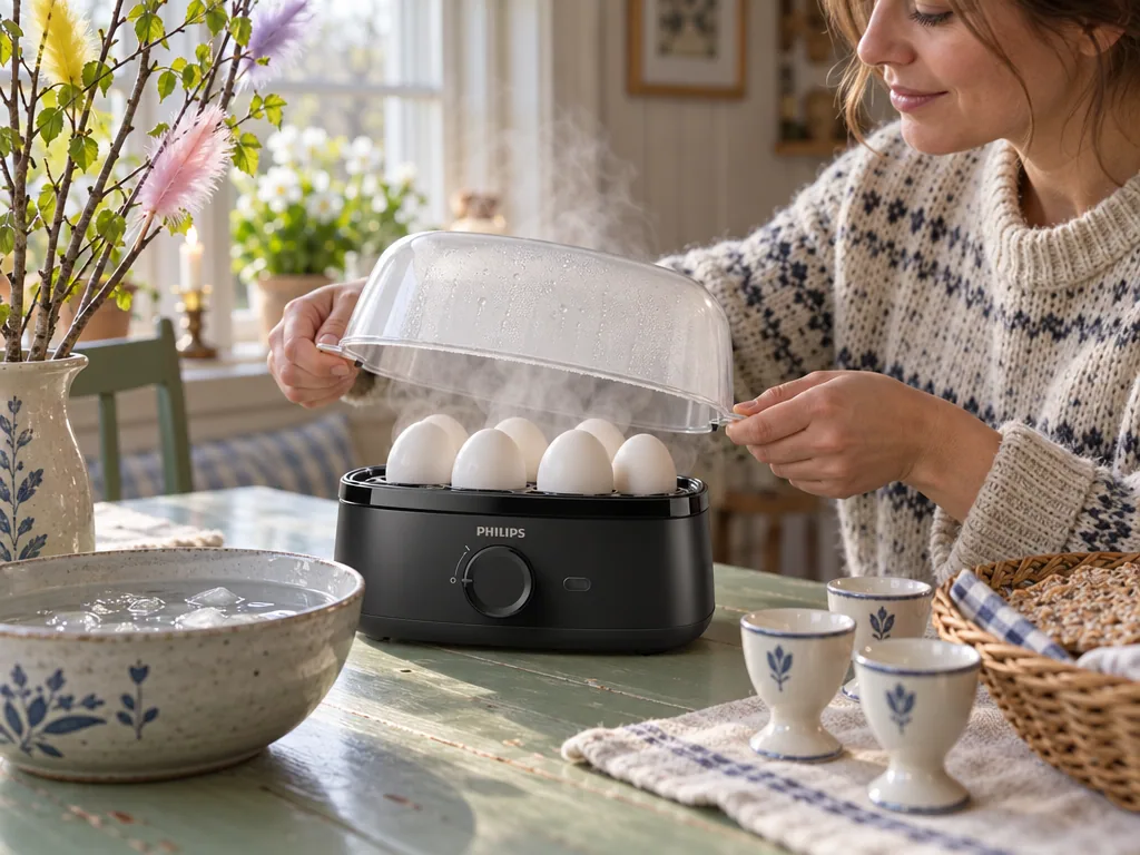 Användning äggkokare: Philips Series 3000 HD9137/90 i vardagen