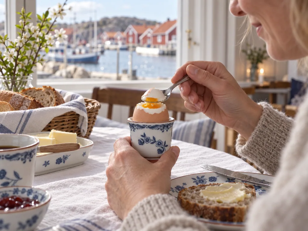 Användning äggkopp: Rörstrand Ostindia Äggkopp 2st i vardagen