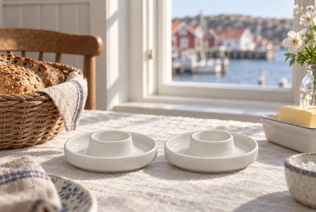 testx.se testar Blomus PILAR Moonbeam Äggkopp 2st: bästa för skal och salt i vardagsmiljö