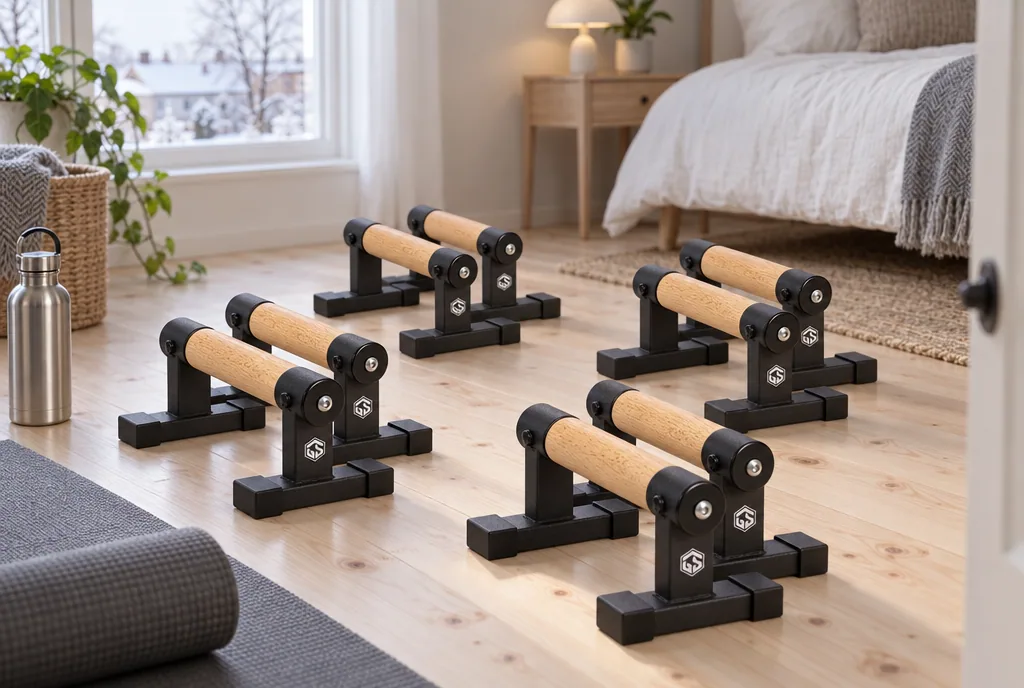 testx.se testar Gymstick Premium Parallettes S: bästa för l-sits i vardagsmiljö