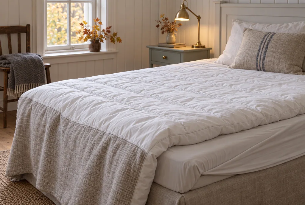 testx.se testar Mille Notti Featherbed 160x200 cm: bästa med dun och fjäder i vardagsmiljö
