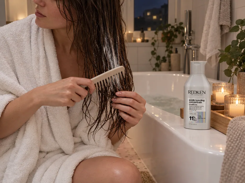 Användning balsam: Redken Acidic Bonding Concentrate Conditioner i vardagen