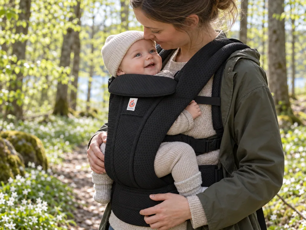 Användning bärsele: Ergobaby Omni Deluxe Mesh i vardagen