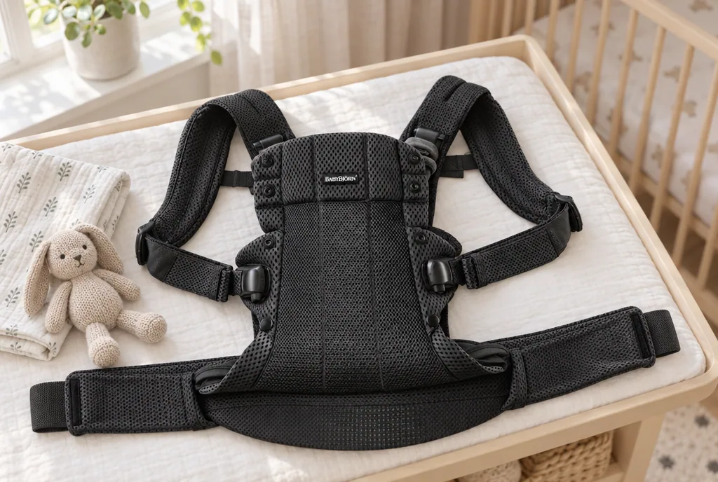 testx.se testar BabyBjörn Harmony 3D Mesh: bästa ryggstöd för bäraren i vardagsmiljö