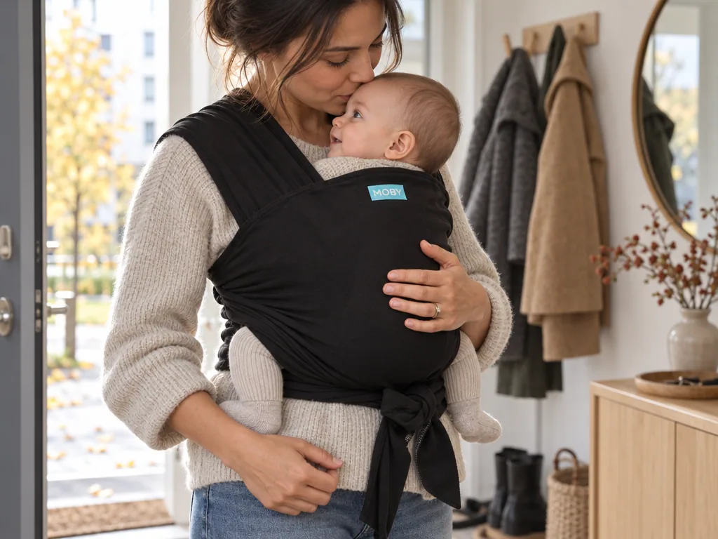 Användning bärsjal: Moby Classic Wrap i vardagen