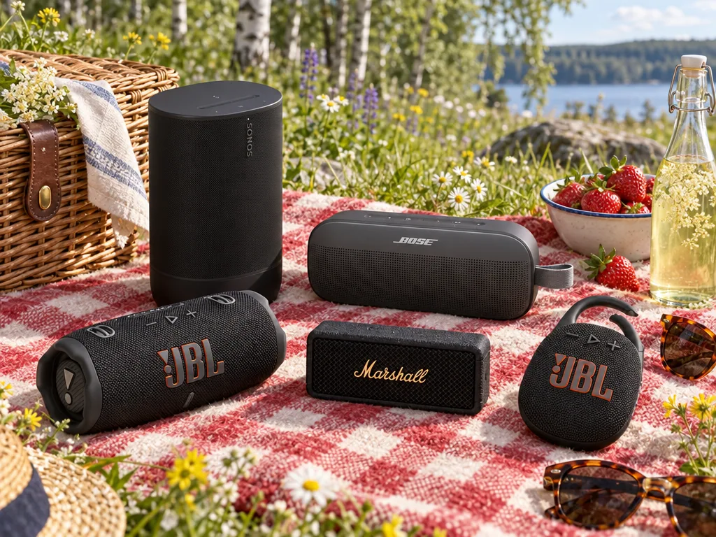 Olika sorters bluetooth-högtalare: de fem testade modellerna sida vid sida