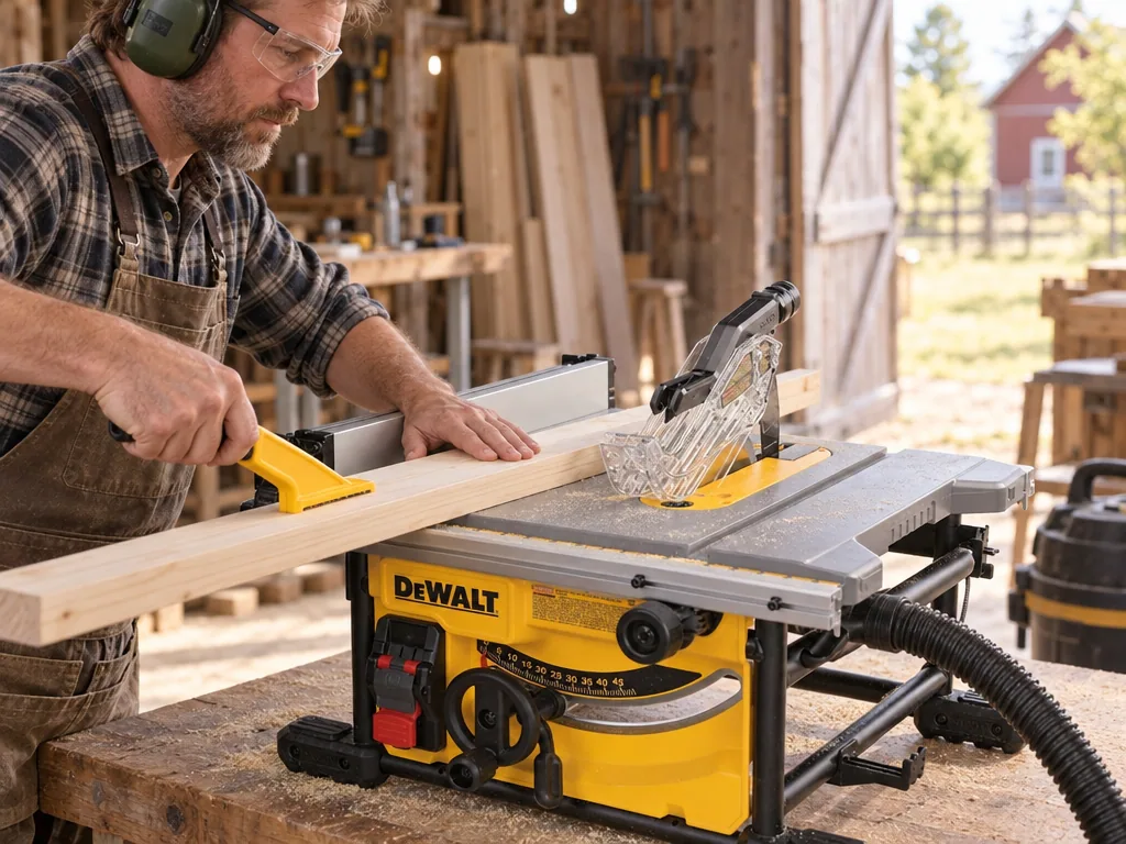 Användning bordcirkelsåg: Dewalt DWE7485 i vardagen