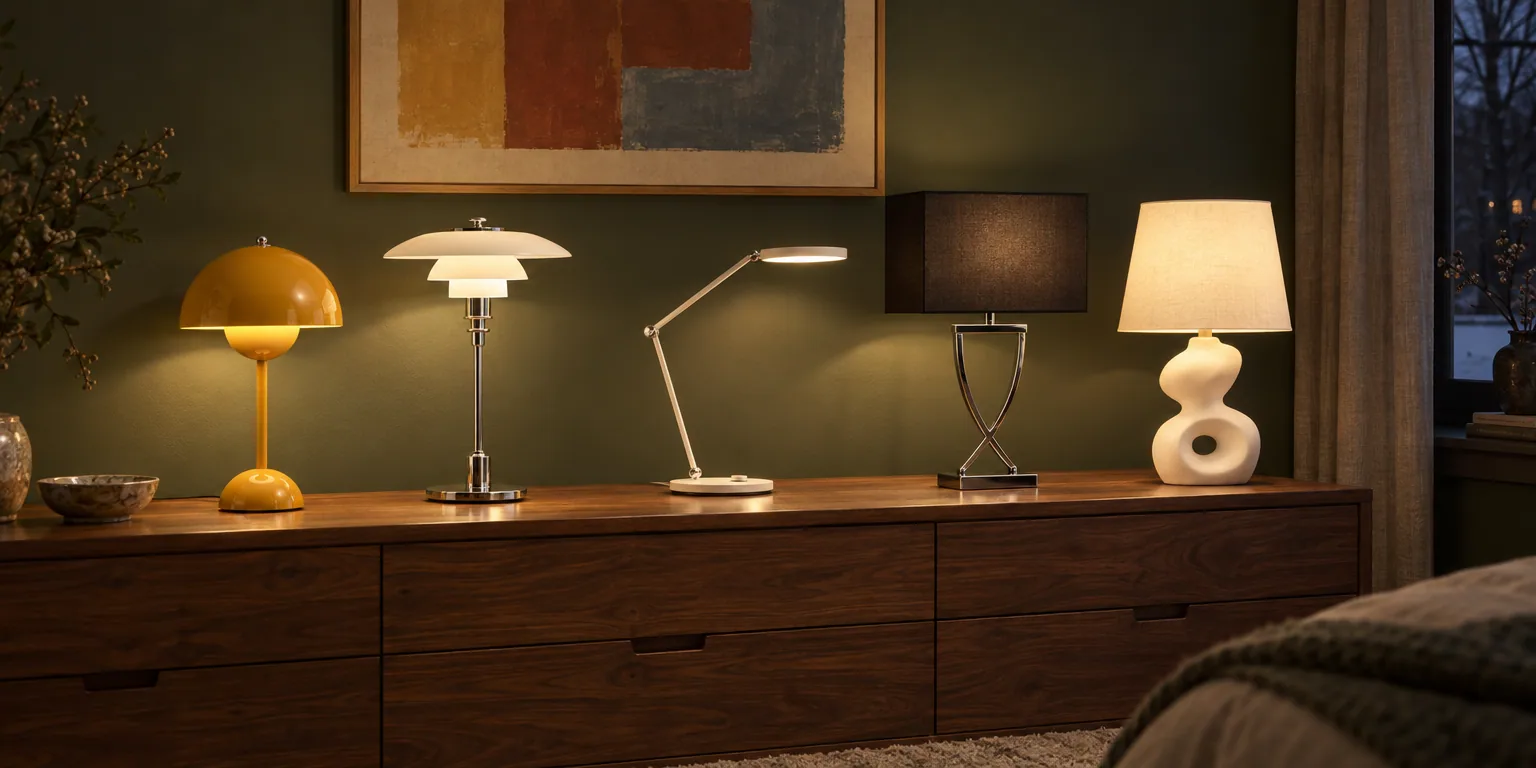 Testvinnarna från testet av bordslampa: &Tradition Flowerpot VP9 Mustard, Louis Poulsen PH 2/1 Krom/Opal, Xiaomi Mi Smart LED Desk Lamp Pro, By Rydéns Omega 52 cm, Cottex Pablo 36 cm