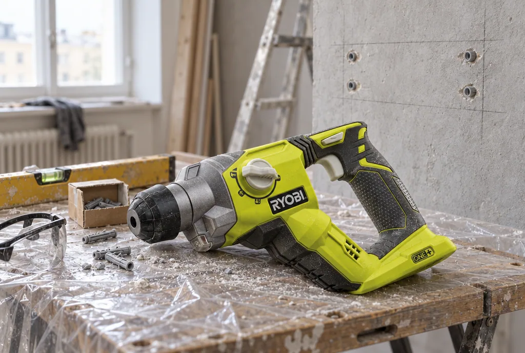 testx.se testar Ryobi R18SDS-0 Solo: bästa billiga i vardagsmiljö