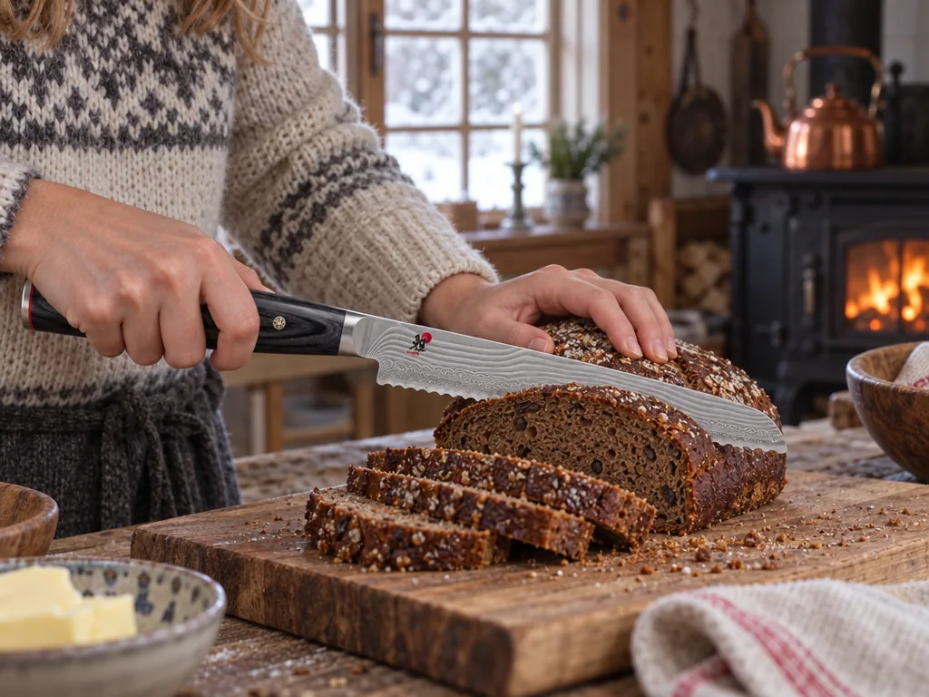 Användning brödkniv: Miyabi 5000FCD 24 cm i vardagen
