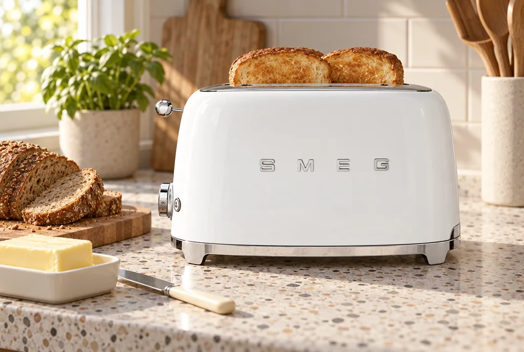 testx.se testar Smeg 50's Style TSF01WHEU: brödrost bäst i test i vardagsmiljö