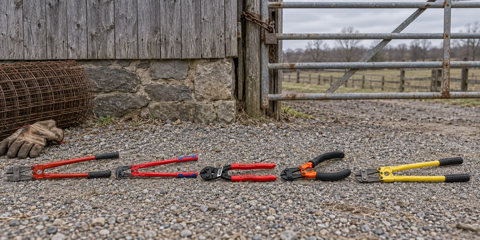 Testvinnarna från testet av bultsax: Teng Tools BC424, Knipex 71 82 950, Knipex CoBolt 71 31 200, Bahco 4559-30, Stanley 1-17-752