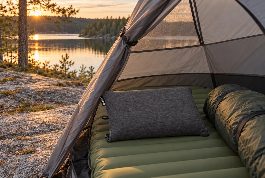 testx.se testar Nemo Fillo: campingkudde bäst i test i vardagsmiljö