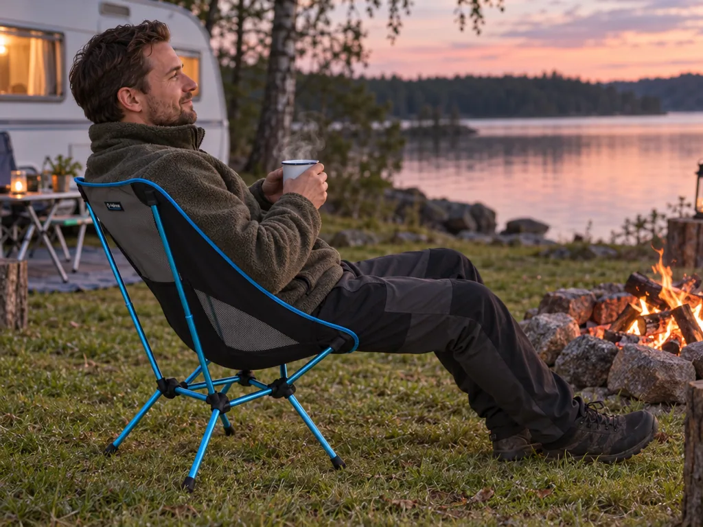 Användning campingstol: Helinox Chair One i vardagen