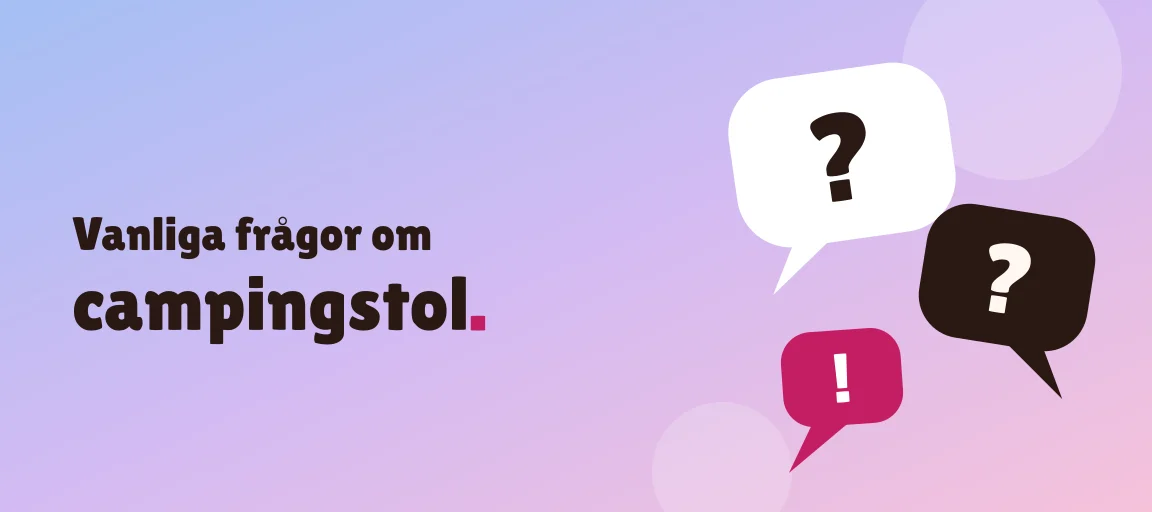 Vanliga frågor om campingstol