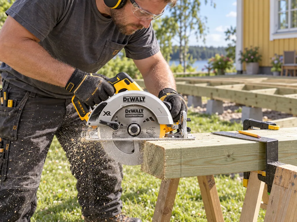 Användning cirkelsåg: Dewalt DCS570N-XJ Solo i vardagen