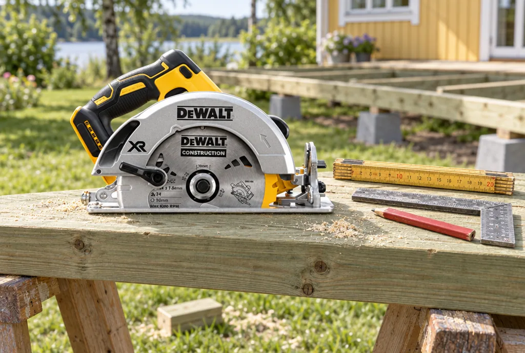 testx.se testar Dewalt DCS570N-XJ Solo: cirkelsåg bäst i test i vardagsmiljö