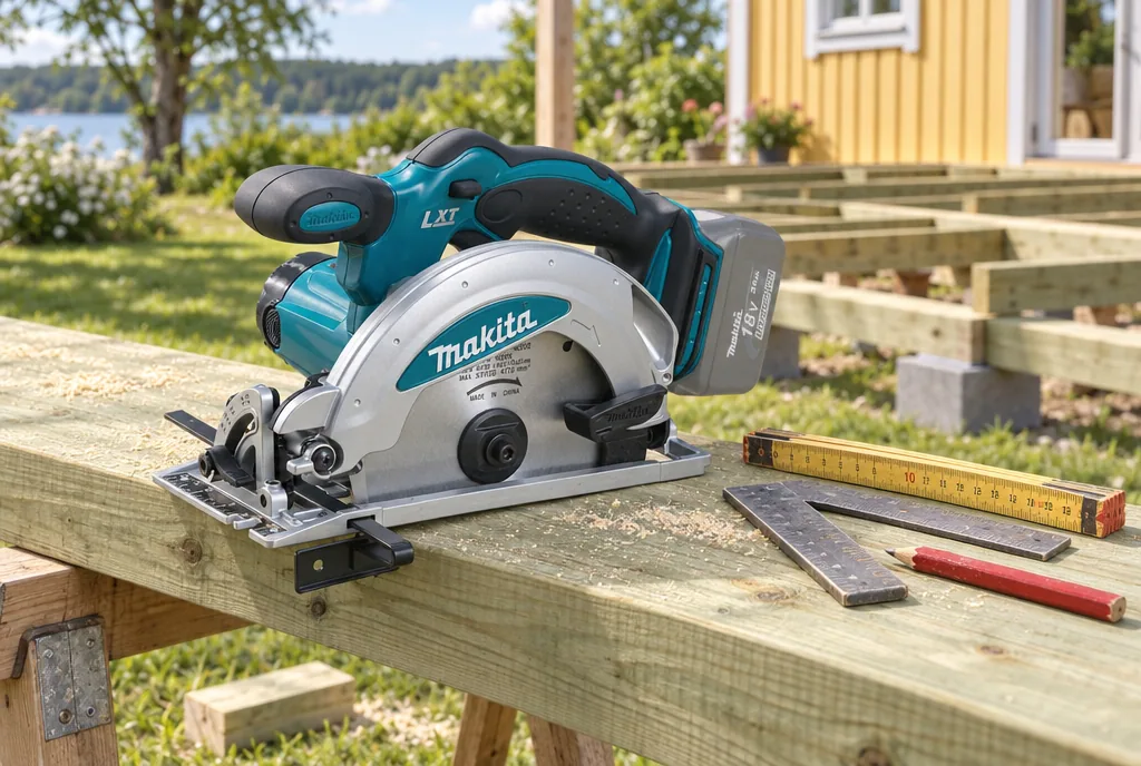 testx.se testar Makita DSS610Z Solo: bästa lätta batterisåg i vardagsmiljö
