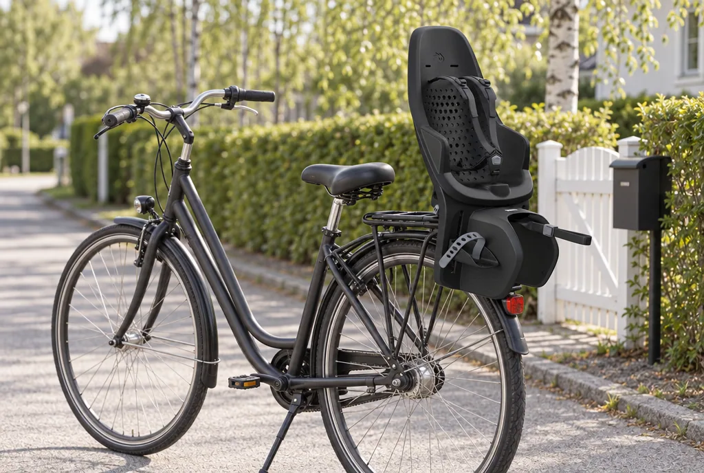 testx.se testar Thule Yepp 2 Maxi Rack Mount: cykelsits bäst i test i vardagsmiljö