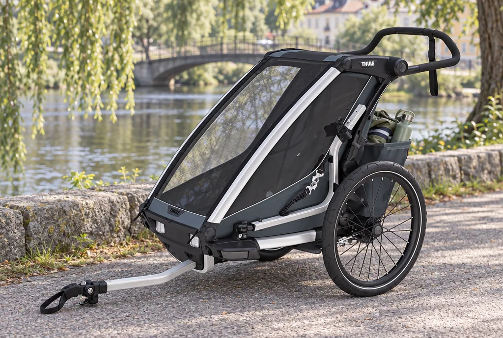 testx.se testar Thule Chariot Cross 2 Single: cykelvagn bäst i test i vardagsmiljö