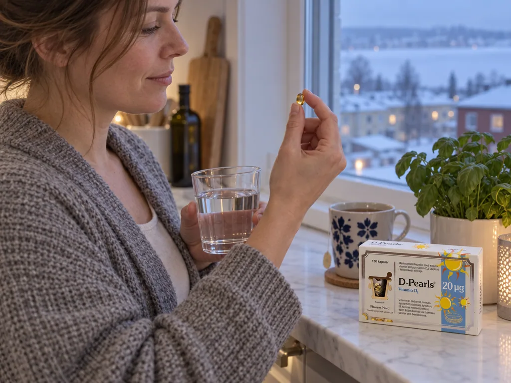 Användning D-vitamin: Pharma Nord D-Pearls 20 µg i vardagen