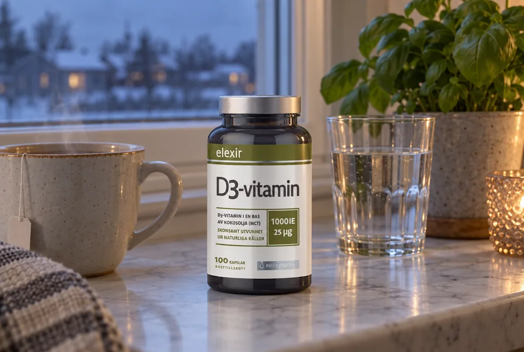 testx.se testar Elexir Pharma D3-vitamin 1000 IE: bästa billiga i vardagsmiljö