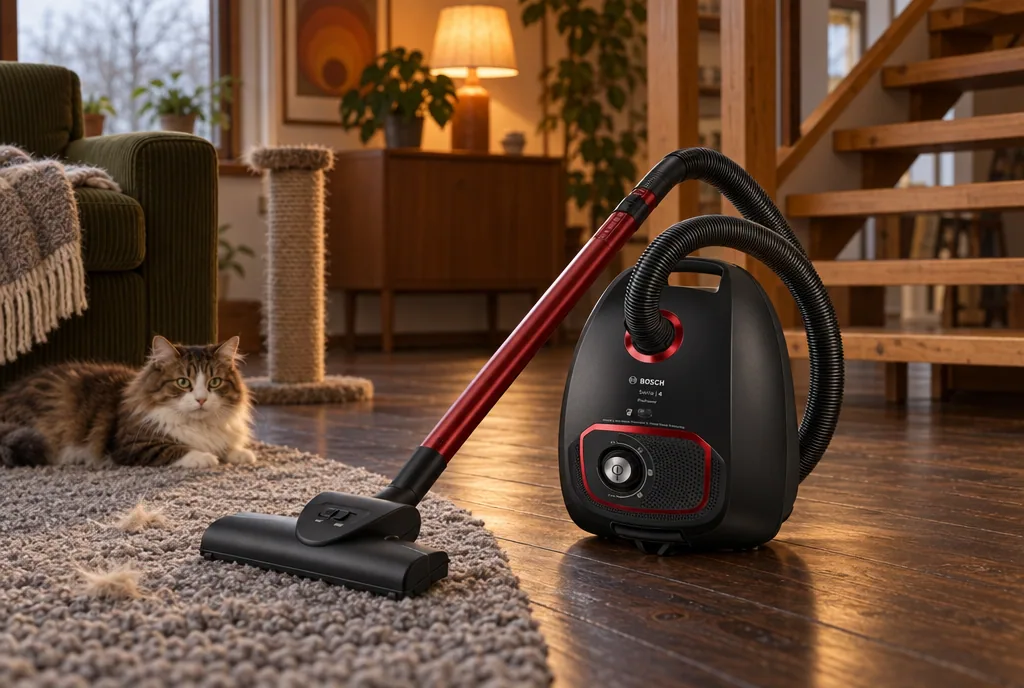 testx.se testar Bosch Serie 4 ProPower BGB41POW1: bästa för husdjurshår i vardagsmiljö