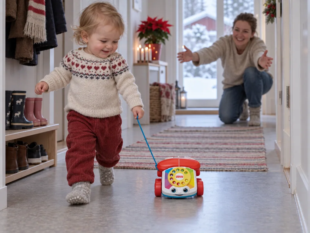Användning dragleksak: Fisher-Price Chatter Telephone i vardagen