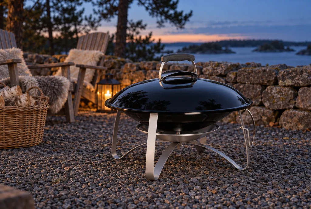testx.se testar Weber Fireplace 2750: bästa eldskålen med lock i vardagsmiljö