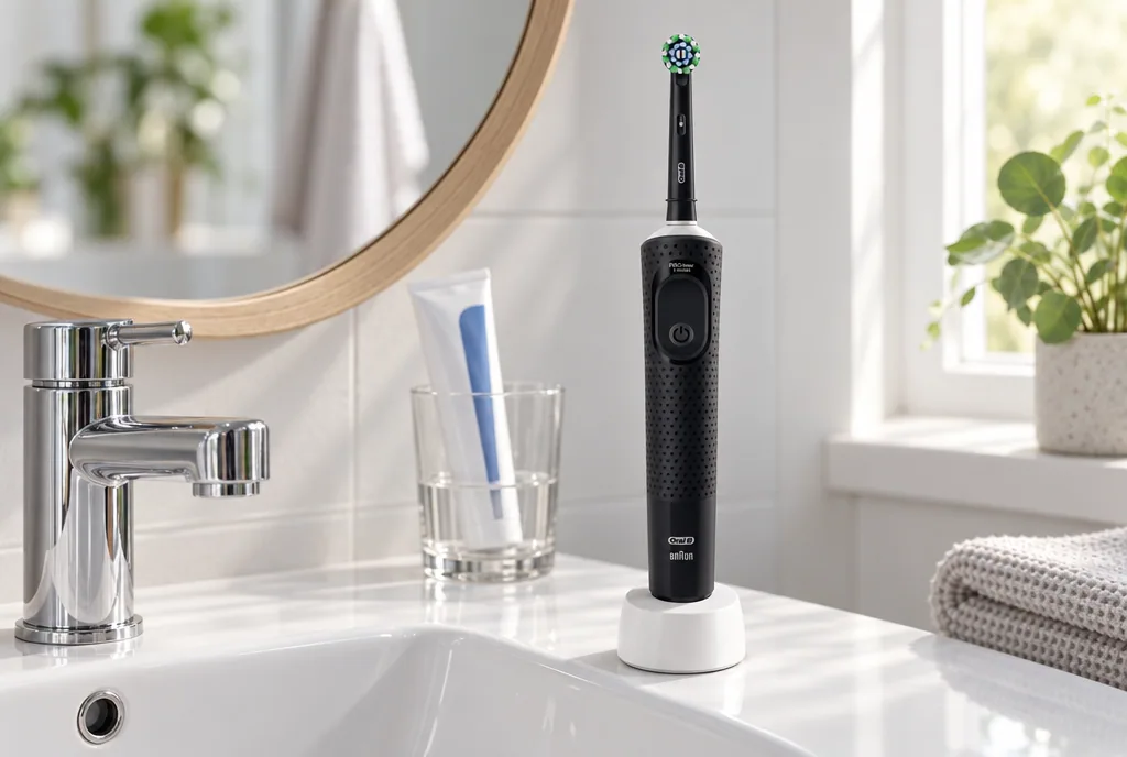 testx.se testar Oral-B Vitality Pro Electric Toothbrush Black Onyx: bästa billiga i vardagsmiljö