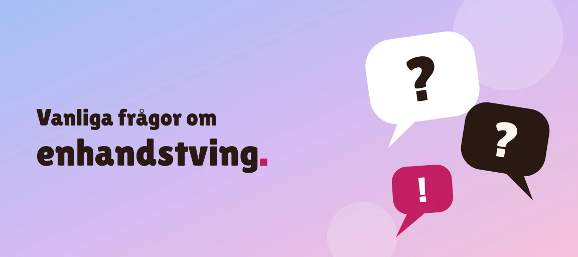 Vanliga frågor om enhandstving