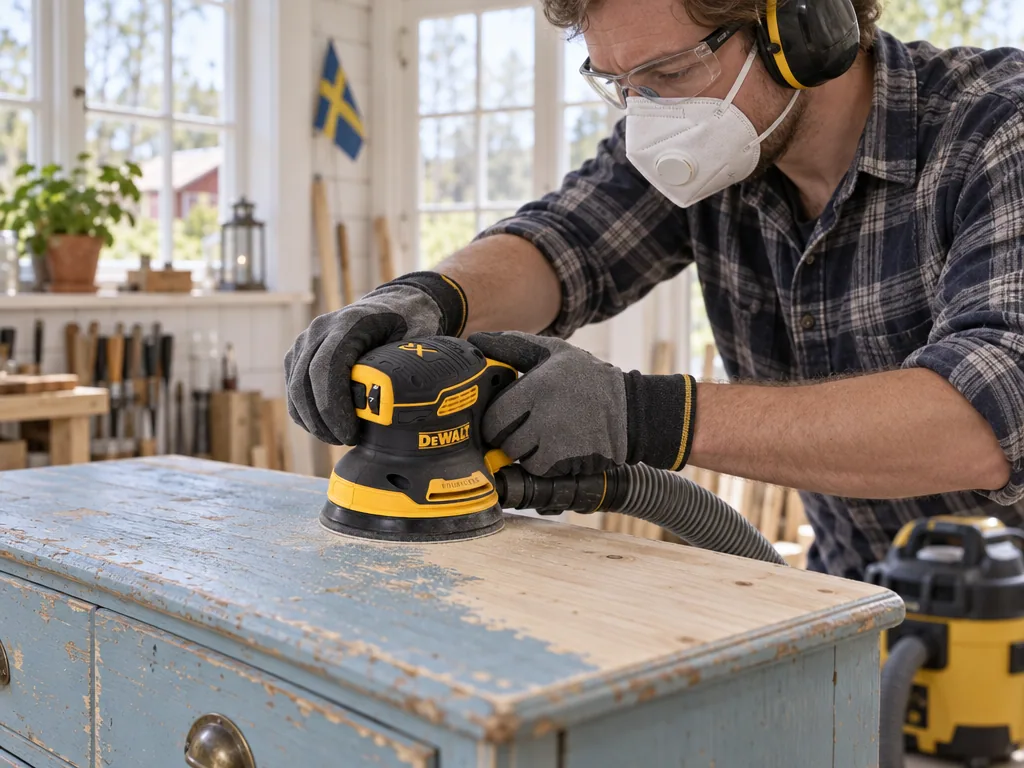 Användning excenterslip: Dewalt DCW210N-XJ Solo i vardagen