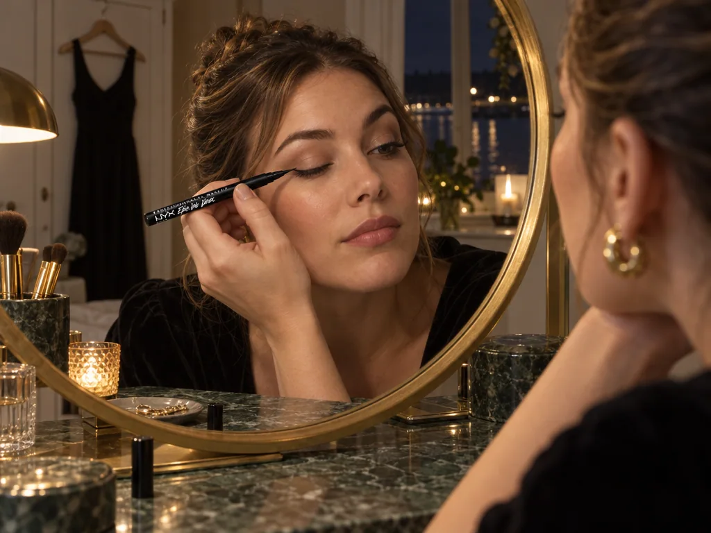 Användning eyeliner: NYX Epic Ink Liner Black i vardagen