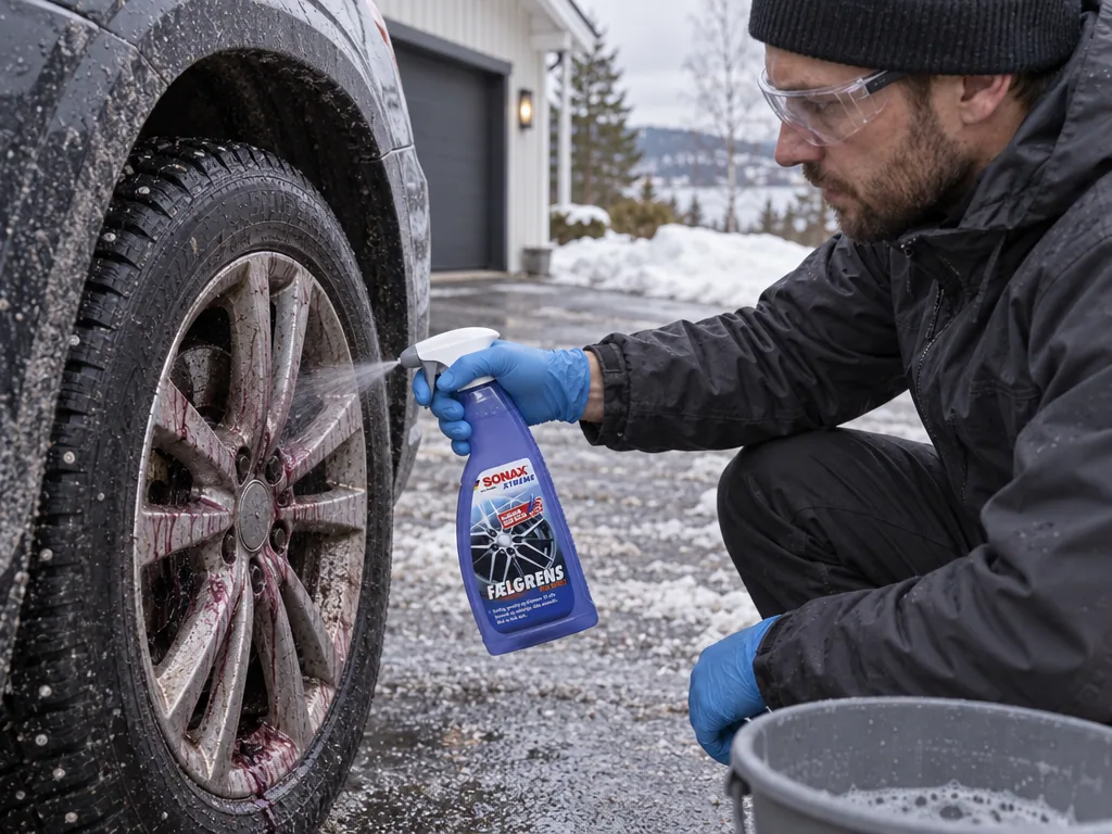 Användning fälgrengöring: Sonax Xtreme Wheel Cleaner Plus i vardagen