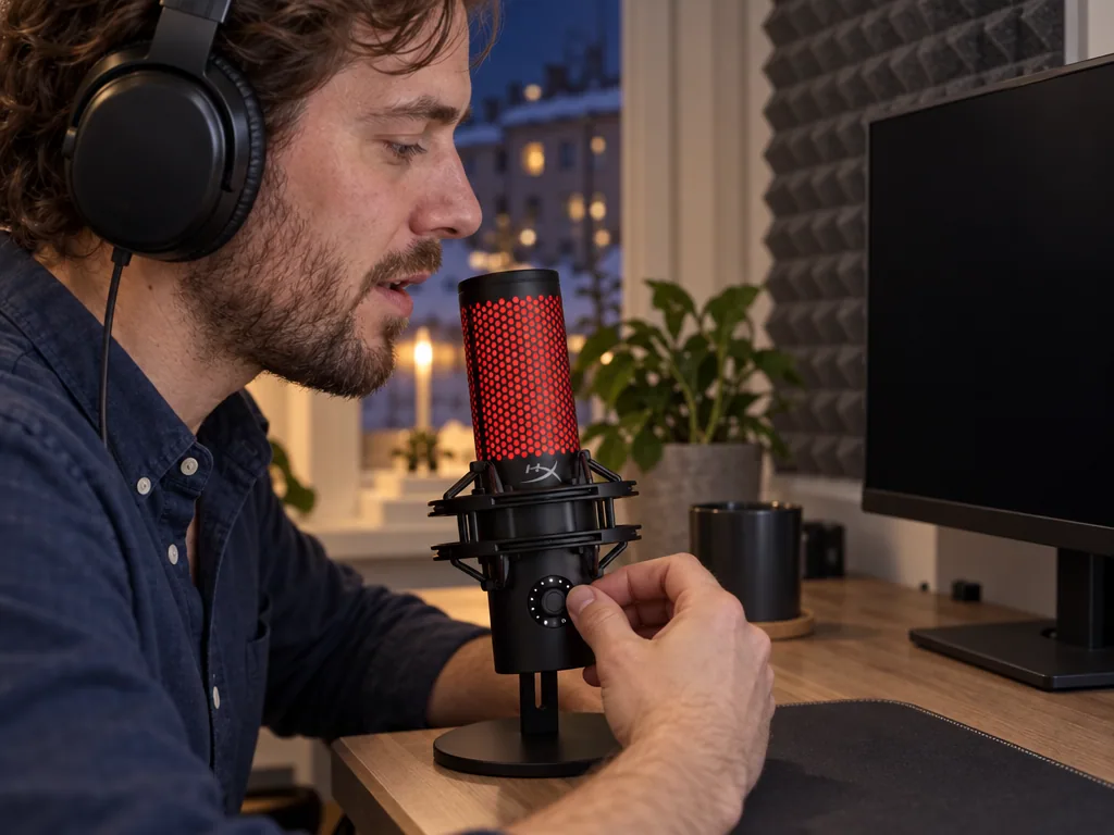 Användning gamingmikrofon: HyperX QuadCast 2 i vardagen