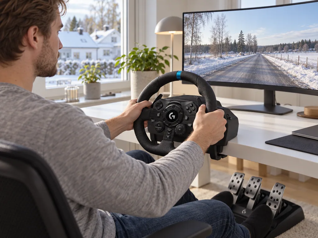 Användning gamingratt: Logitech G923 för PlayStation och PC i vardagen