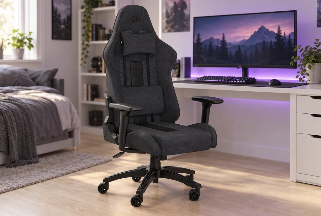 testx.se testar Corsair TC100 Relaxed: gamingstol bäst i test i vardagsmiljö
