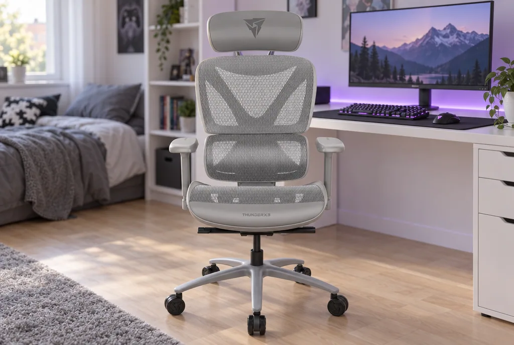 testx.se testar ThunderX3 XTC-Mesh: bästa meshrygg för varma rum i vardagsmiljö