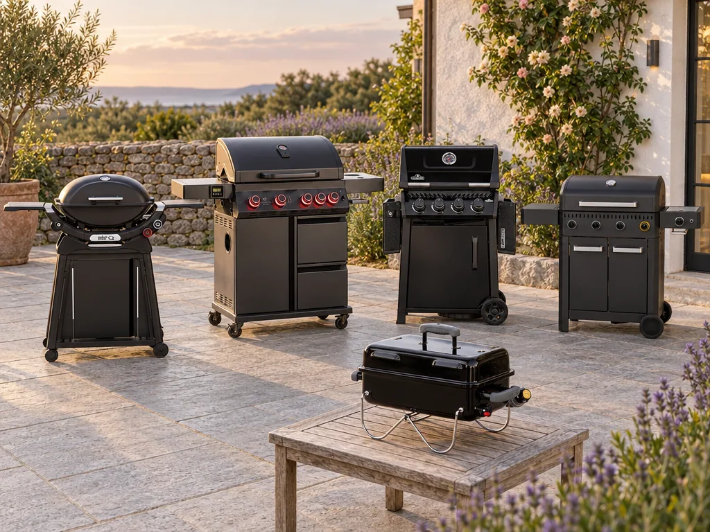Olika sorters gasolgrill: de fem testade modellerna sida vid sida