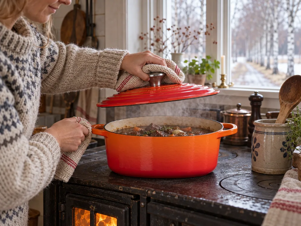 Användning gjutjärnsgryta: Le Creuset Signature 24 cm i vardagen