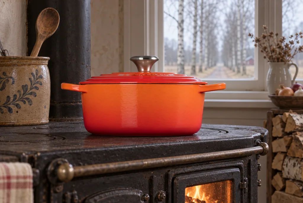 testx.se testar Le Creuset Signature 24 cm: gjutjärnsgryta bäst i test i vardagsmiljö
