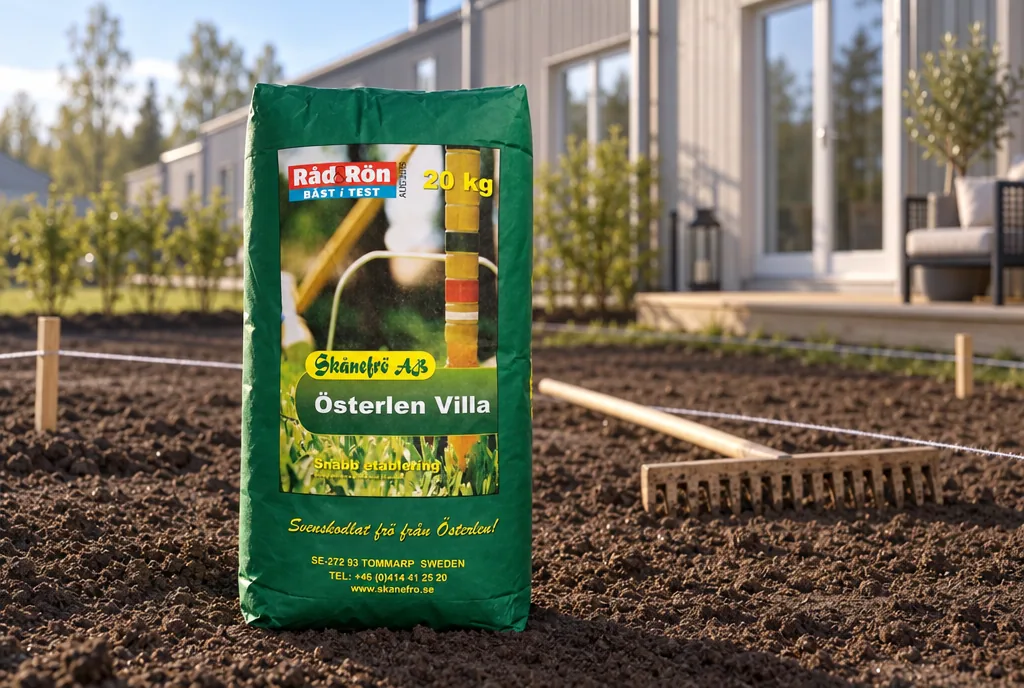 testx.se testar Skånefrö Österlen Villa 15 kg: gräsfrö bäst i test i vardagsmiljö