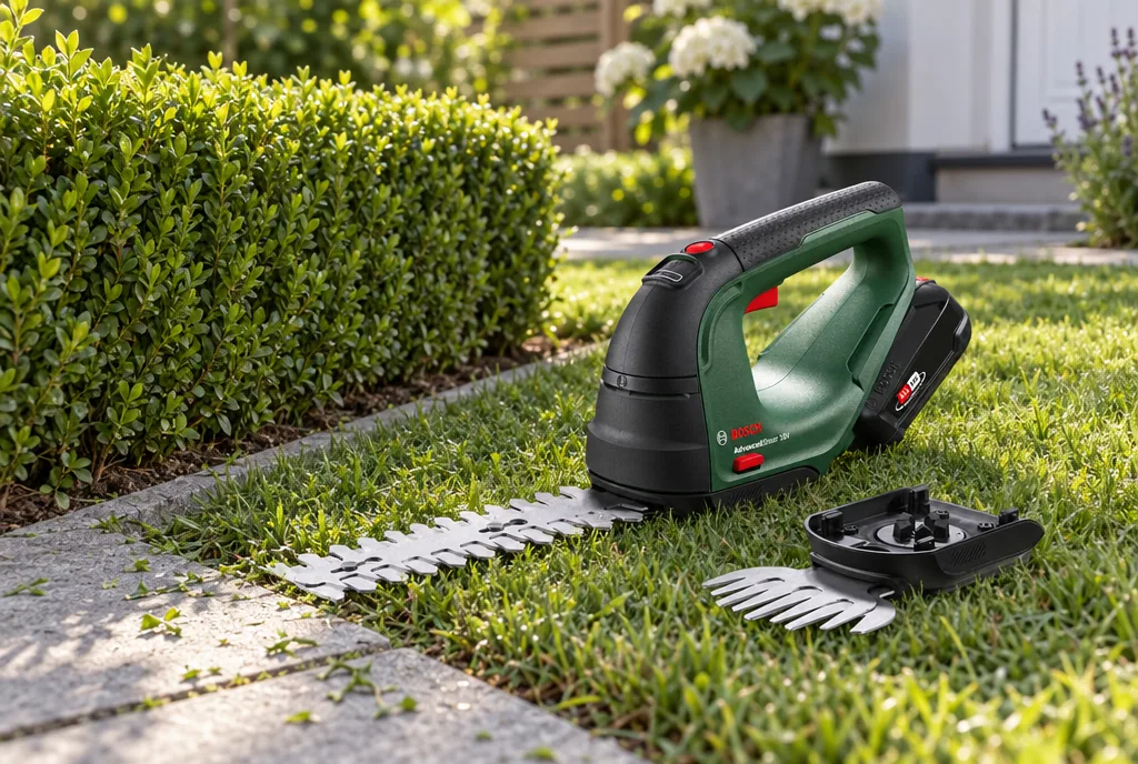 testx.se testar Bosch AdvancedShear 18V-10 Solo: grässax bäst i test i vardagsmiljö