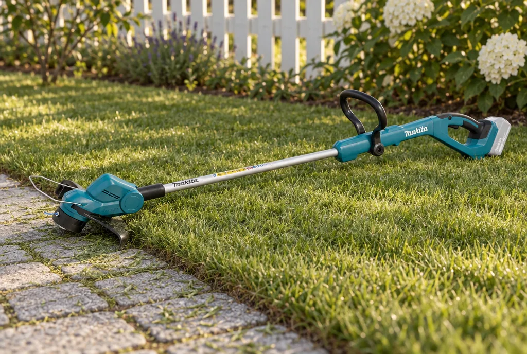 testx.se testar Makita DUR193Z Solo: grästrimmer bäst i test i vardagsmiljö