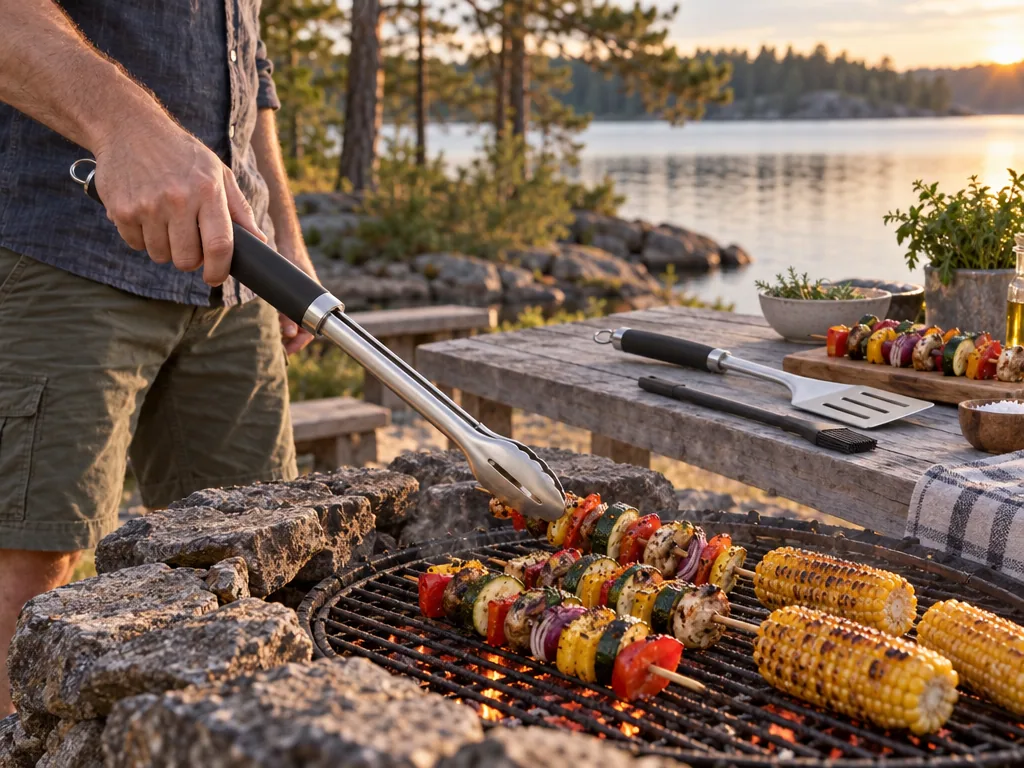 Användning grillbestick: Weber Precision 3 delar i vardagen