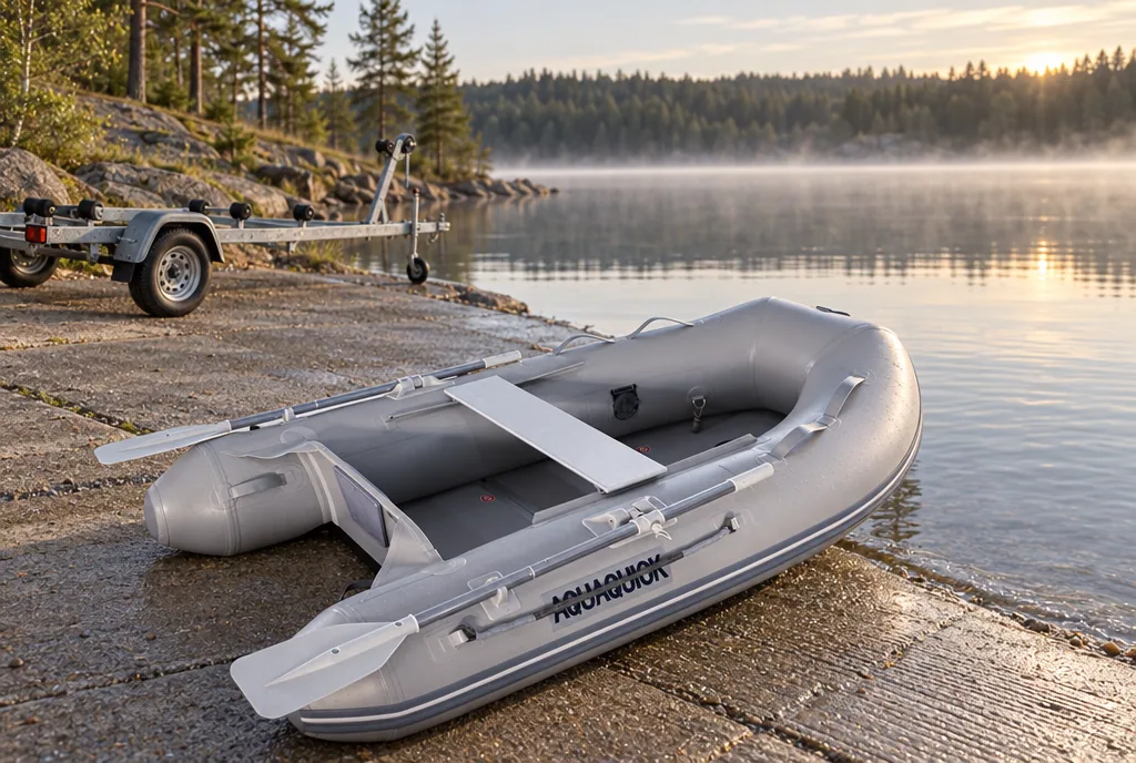 testx.se testar AquaQuick 270 Trädurk V-köl: gummibåt bäst i test i vardagsmiljö