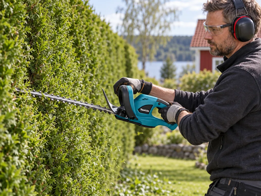 Användning häcksax: Makita DUH523Z 18V Solo i vardagen